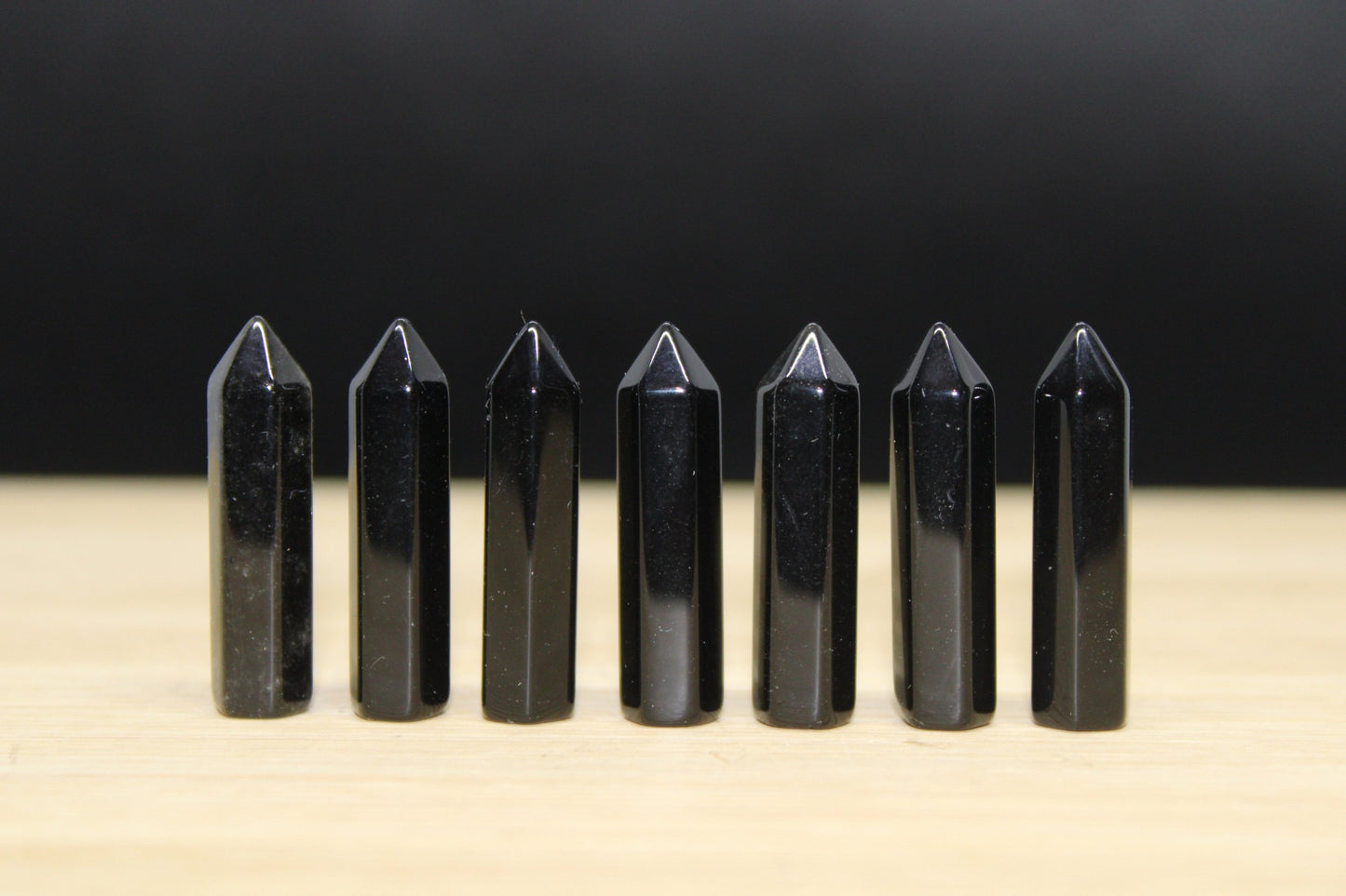 Mini pointes Obsidienne noire