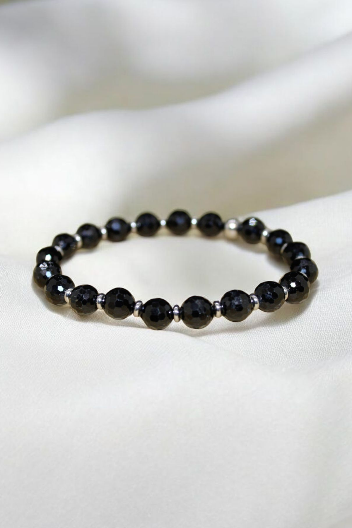 Bracelet Tourmaline facettée 8mm