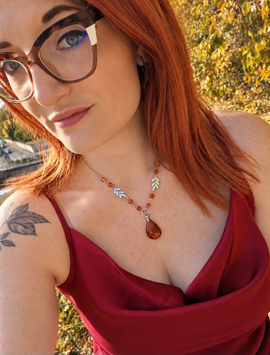 Collier Flamme d'automne