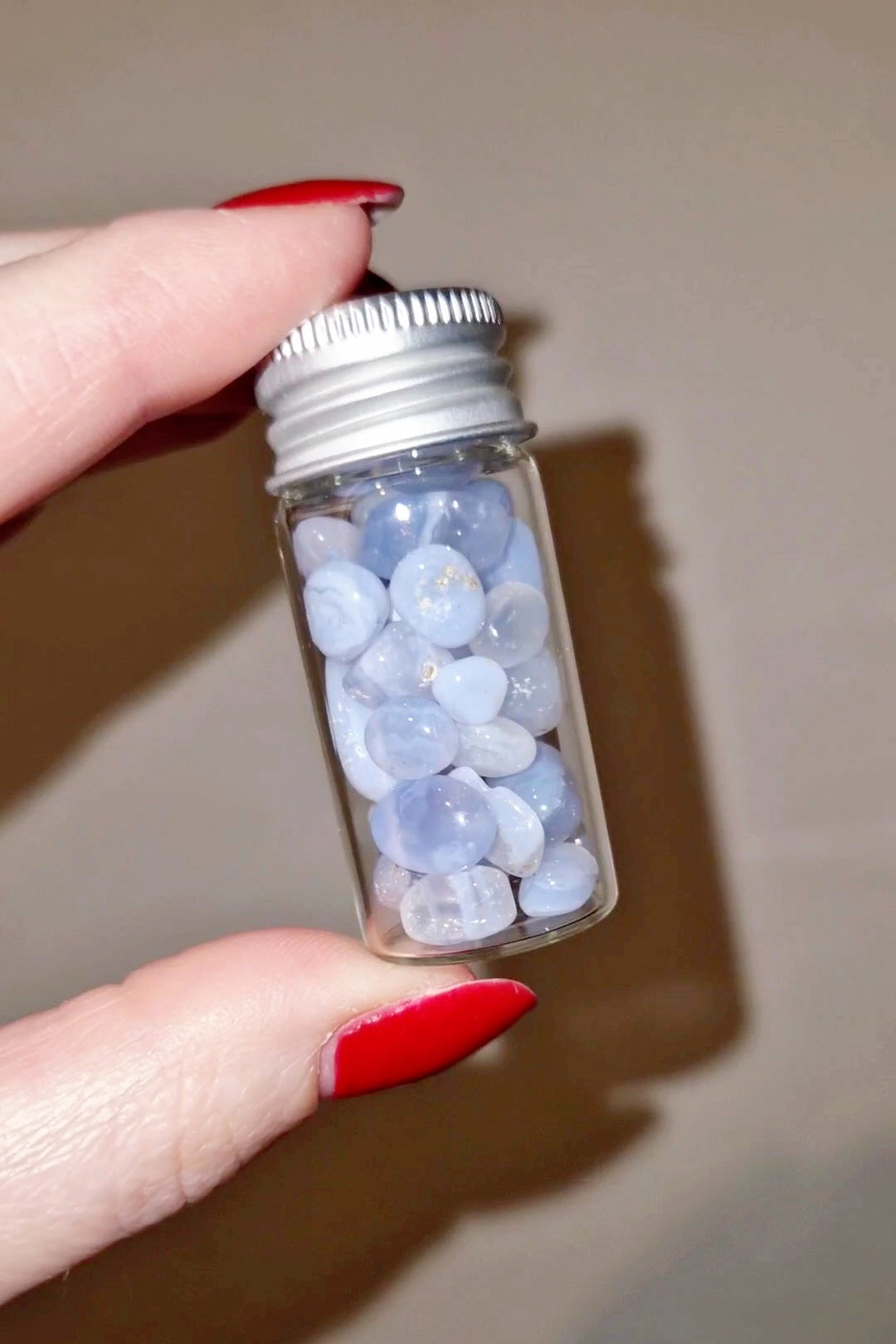 Chips de Calcédoine bleue