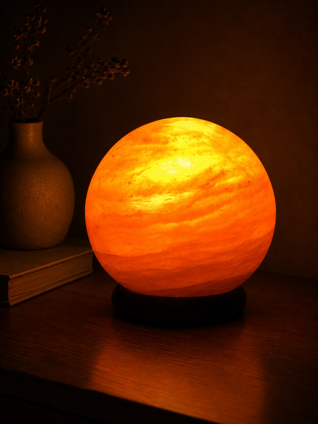 Lampe de sel ronde