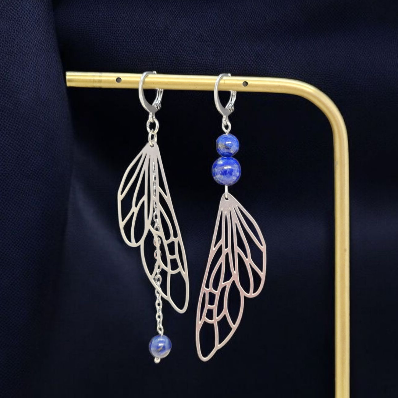 Boucles d'oreilles asymétriques