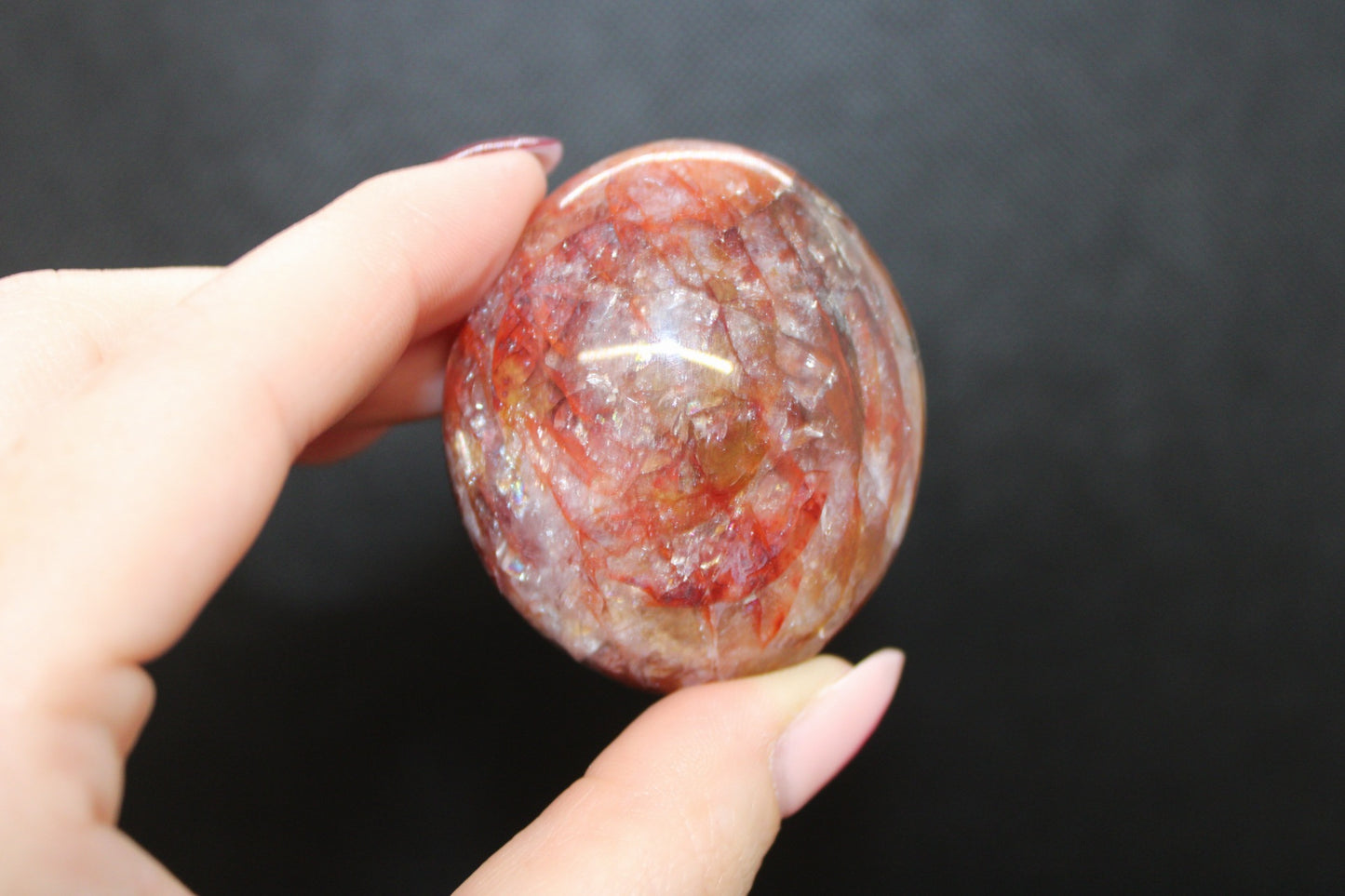 Galets Quartz Hématoïde