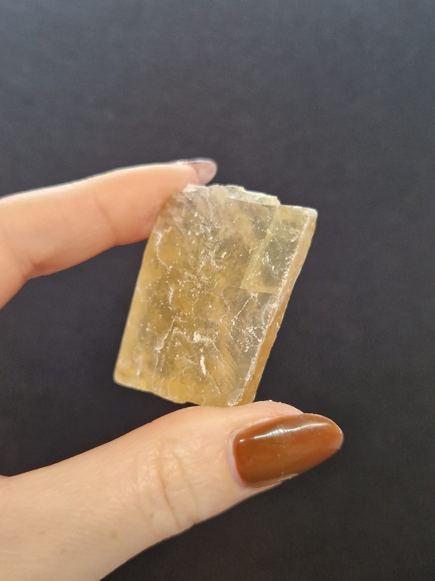 Calcite miel brute