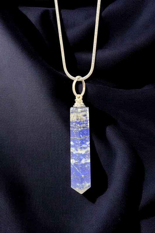 Pendentif Lapis lazuli pointe