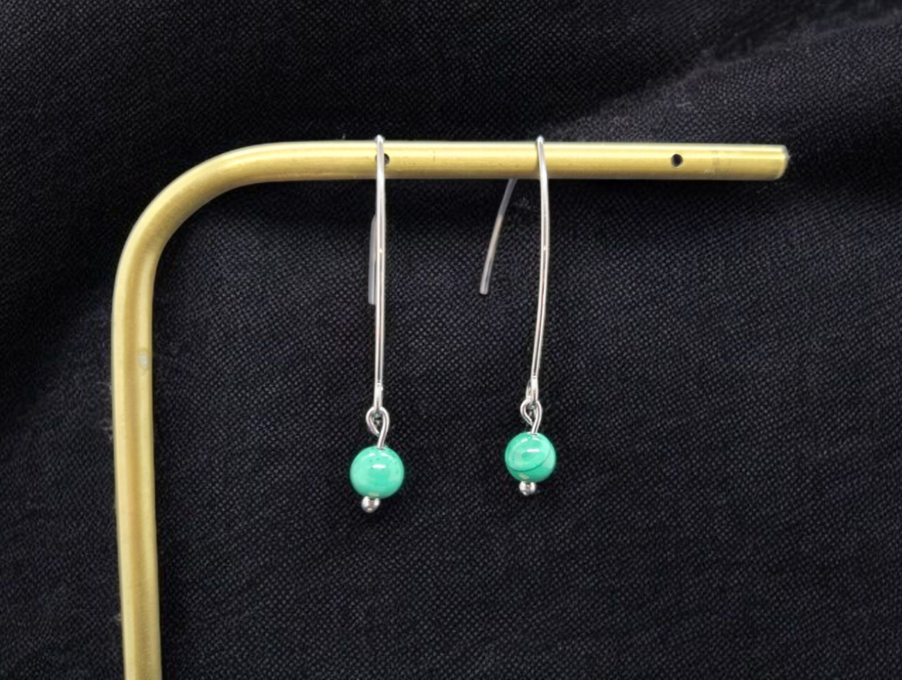Boucles d'oreilles perle (au choix)