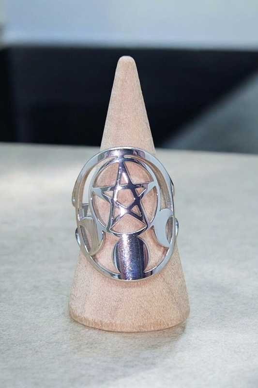 Bague Pentacle & lune
