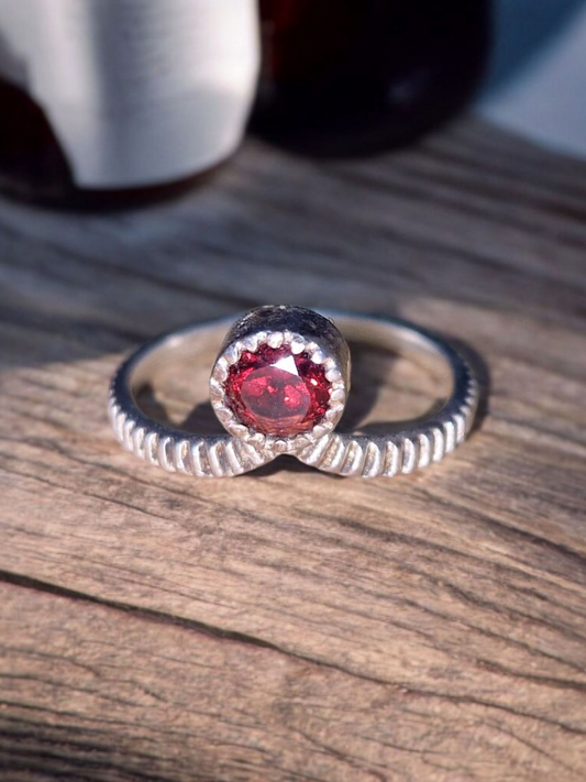 Bague Grenat Argent