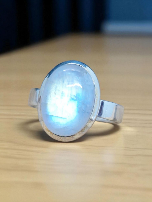 Bague Peristerite Argent