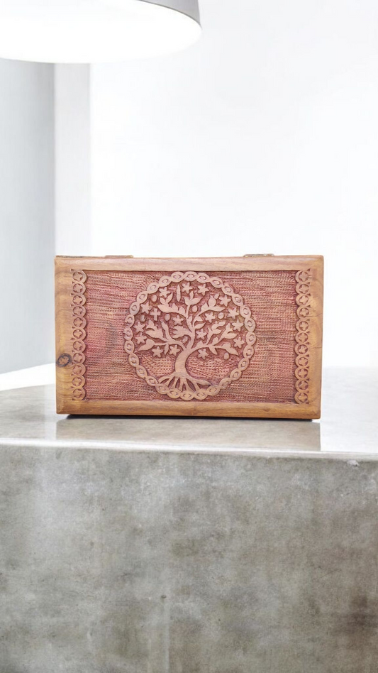 Boite en bois Arbre de Vie