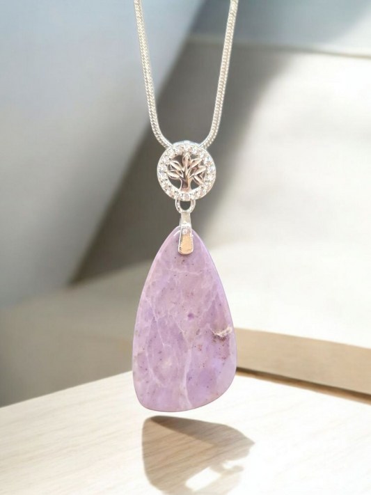Pendentif Jade Lavande