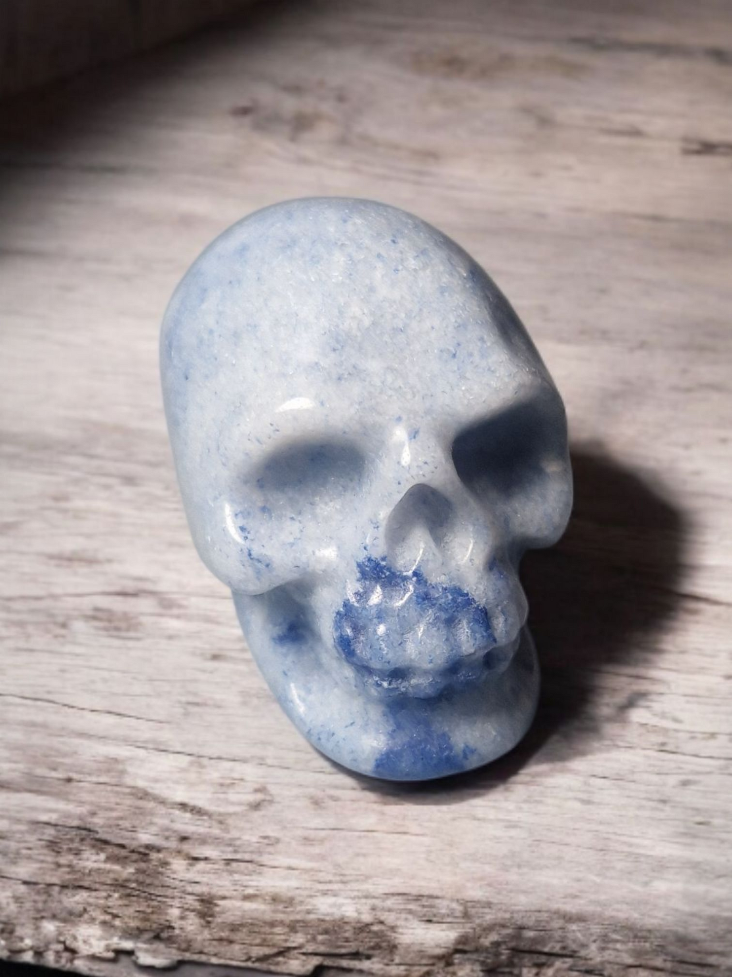Crâne Aventurine bleue