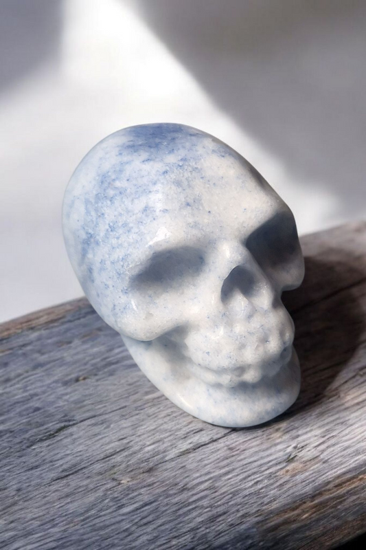Crâne Aventurine bleue