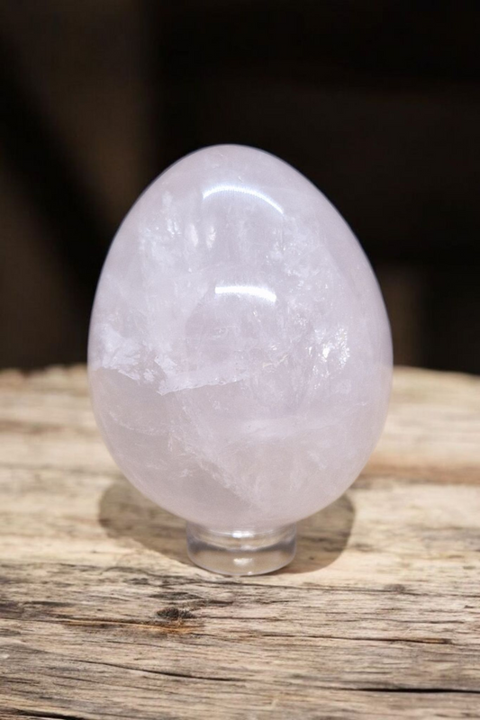 Œuf en Quartz Rose