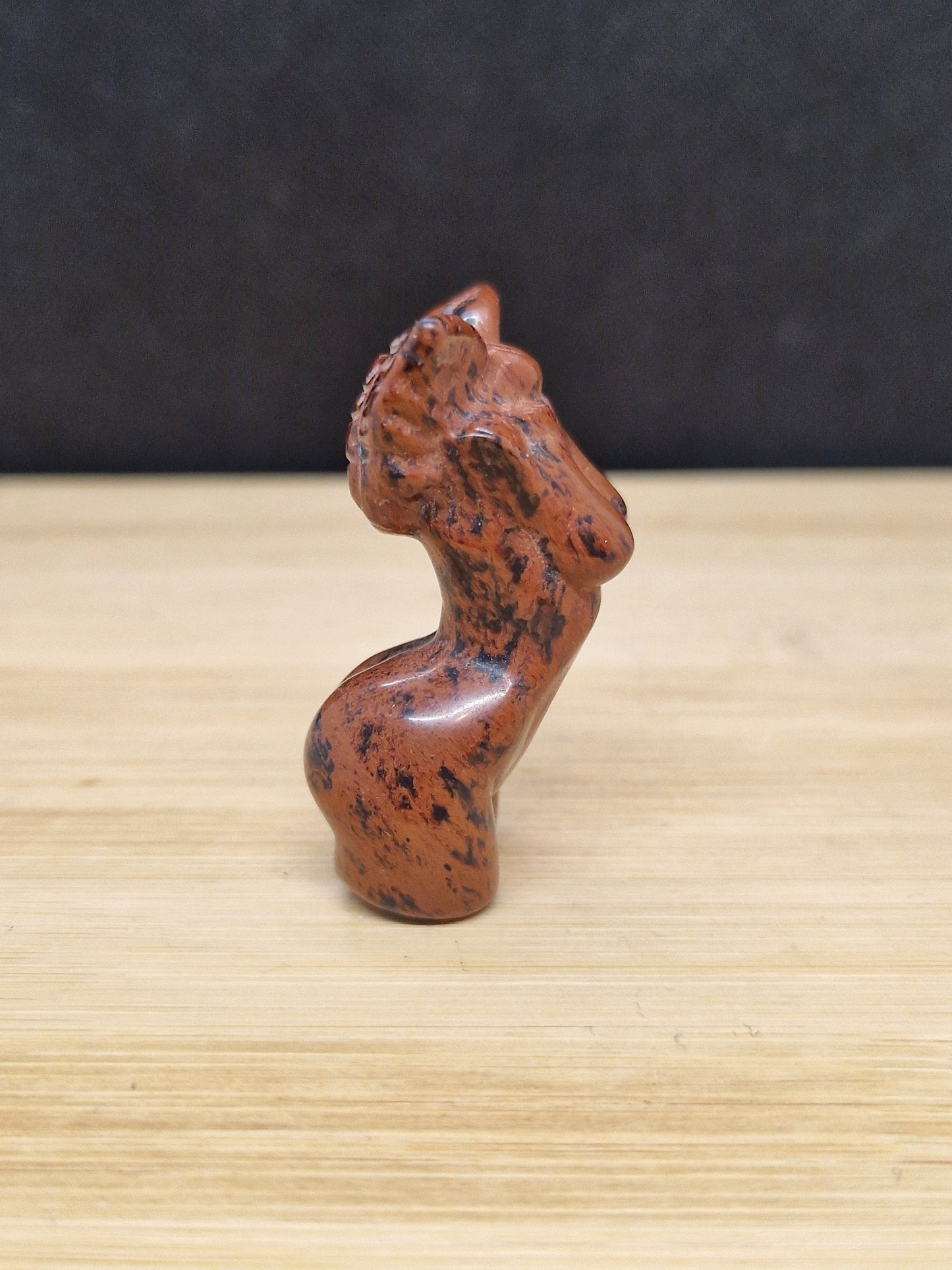 Buste en Obsidienne Acajou