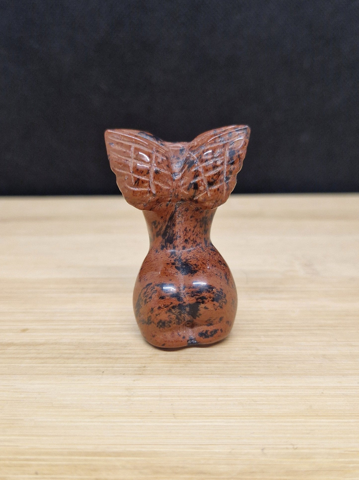 Buste en Obsidienne Acajou