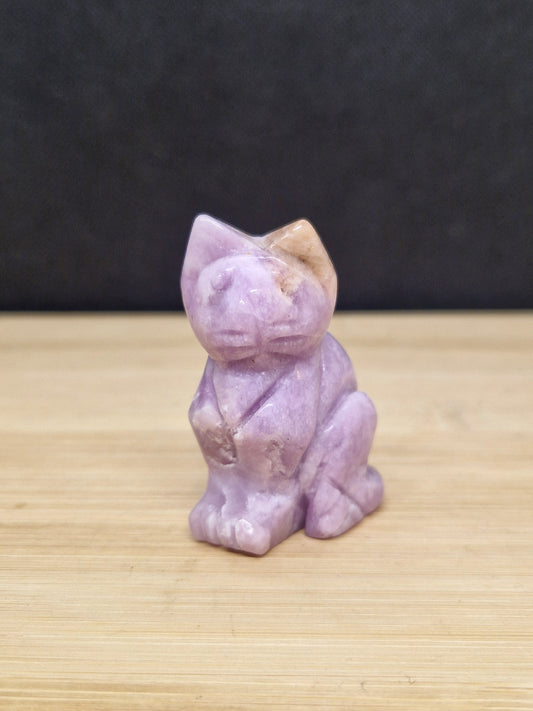 Chat en Lépidolite