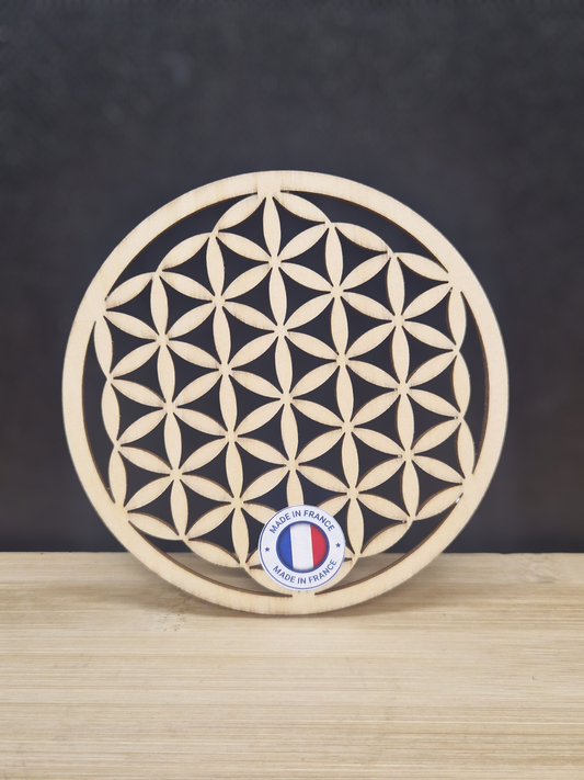 Fleur de vie pleine bois
