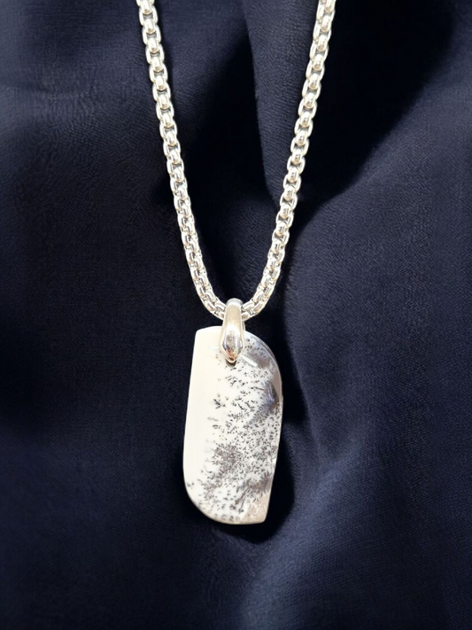 Pendentif Agate dendritique