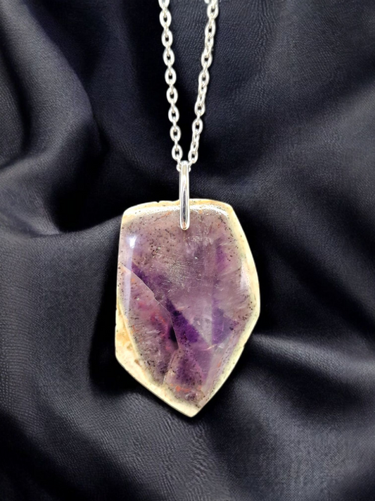 Pendentif Améthyste trapiche