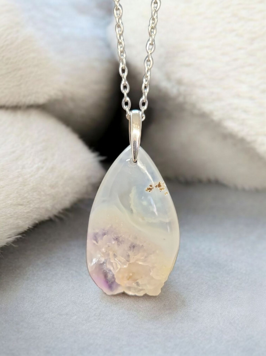 Pendentif Améthyste semi brute