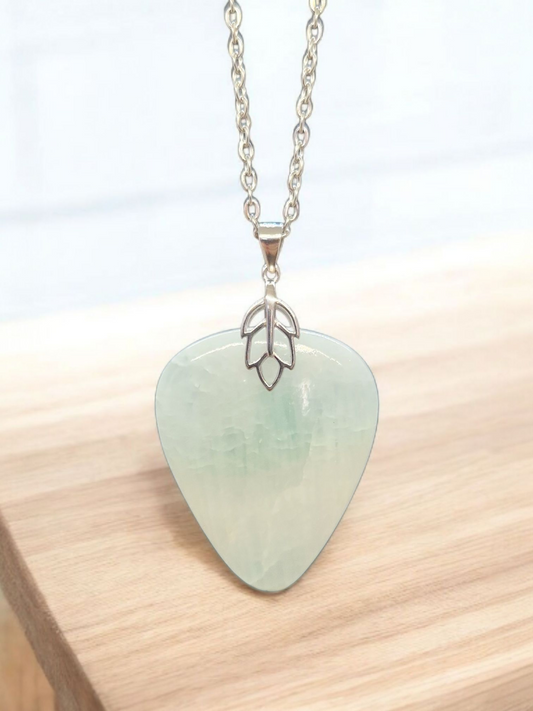 Pendentif Aragonite bleue