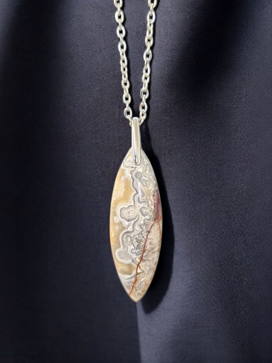Pendentif Agate crazy lace