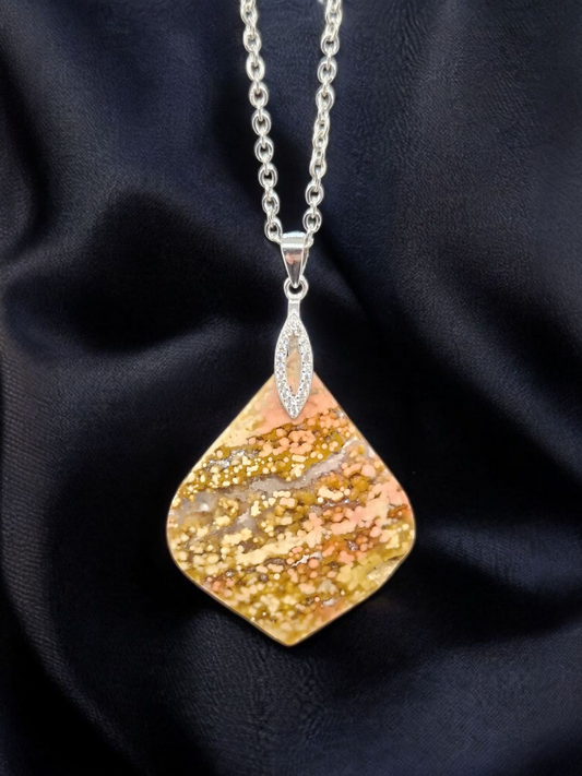 Pendentif Jaspe Orbiculaire