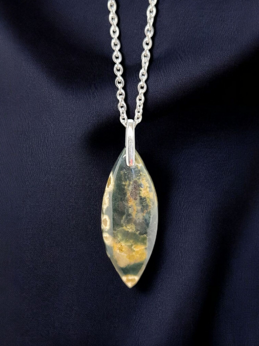 Pendentif Jaspe océan