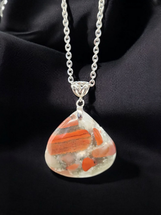 Pendentif Jaspe sanguin