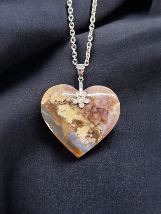 Pendentif Jaspe & Calcédoine