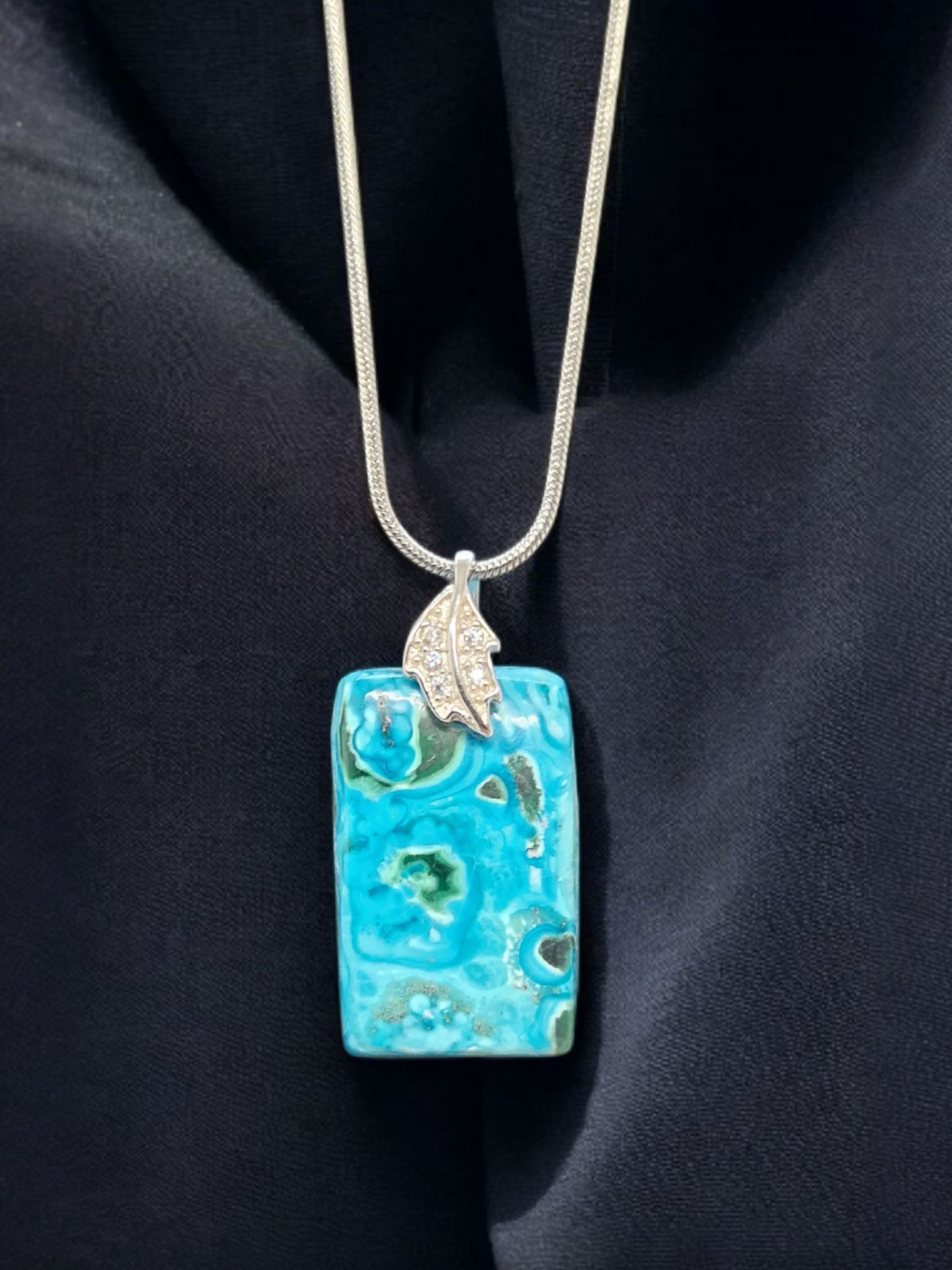 Pendentif Malachite Chrysocolle