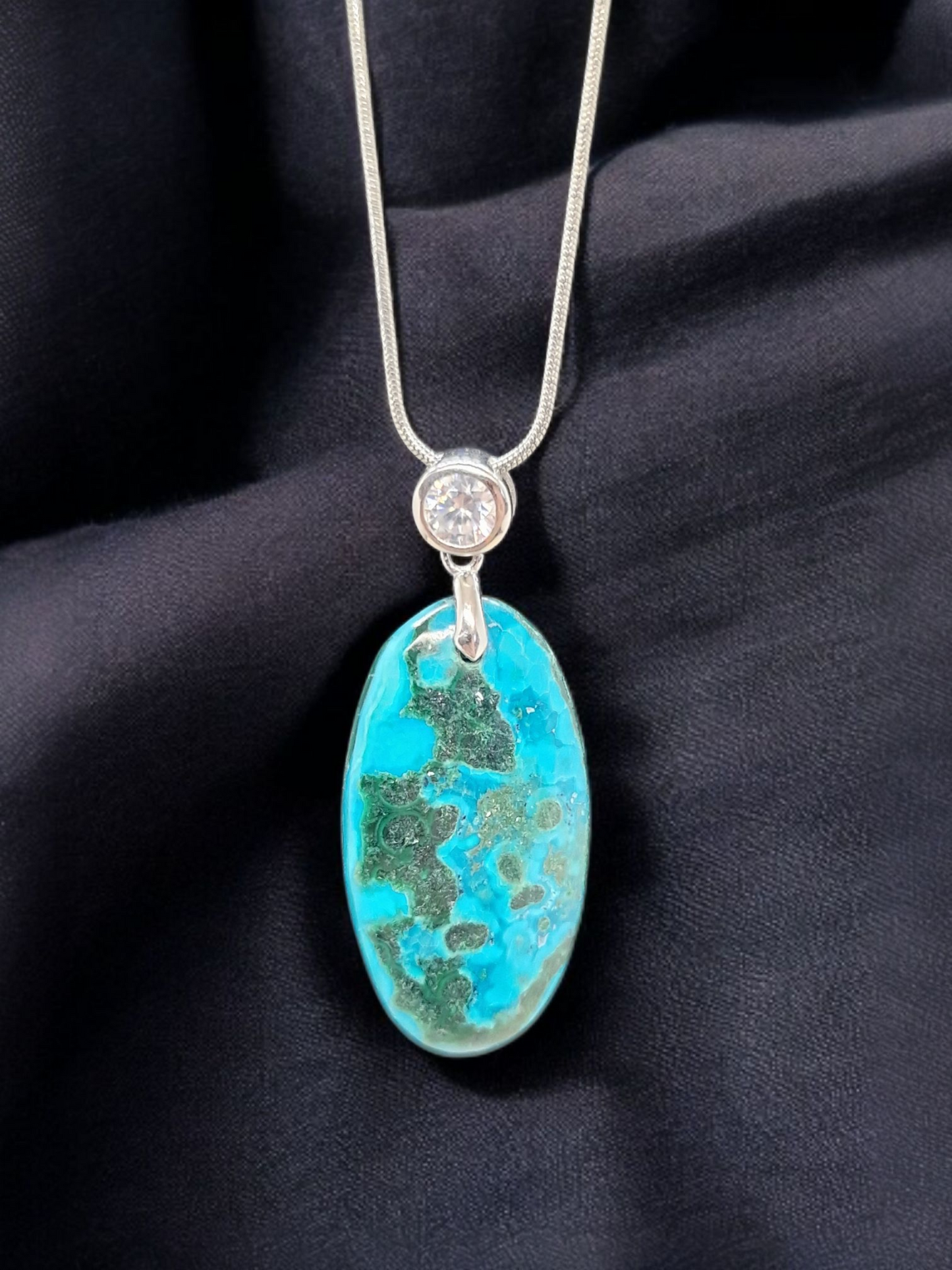 Pendentif Malachite Chrysocolle