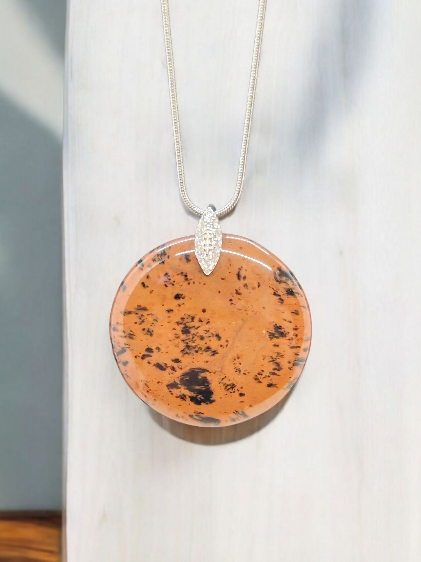 Pendentif Obsidienne Acajou