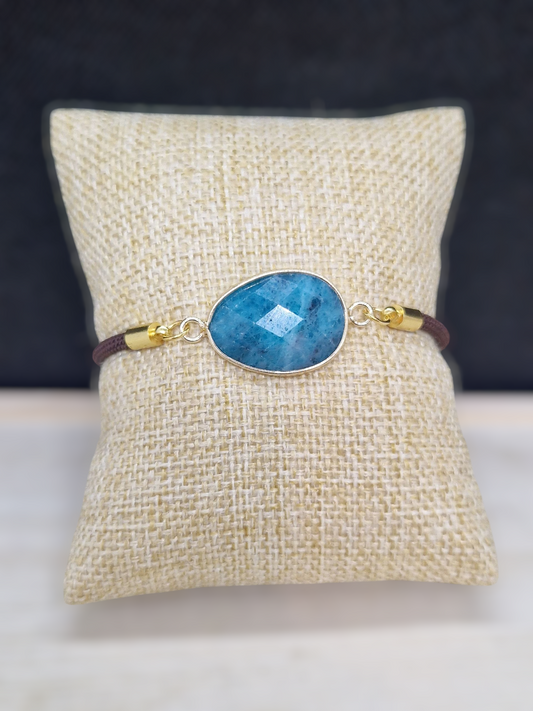 Bracelet cordon Apatite