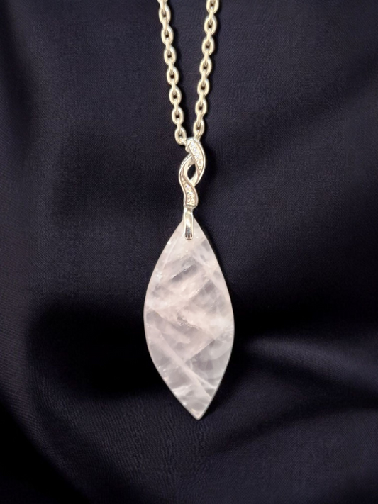 Pendentif Quartz rose