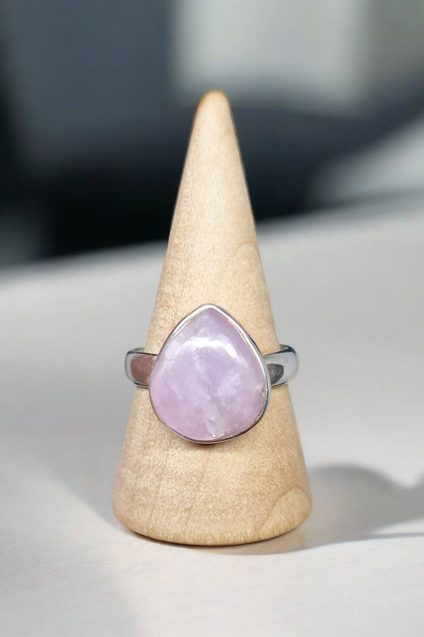 Bague Kunzite Argent