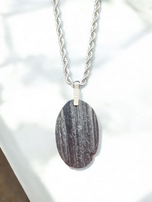 Pendentif Tourmaline brute
