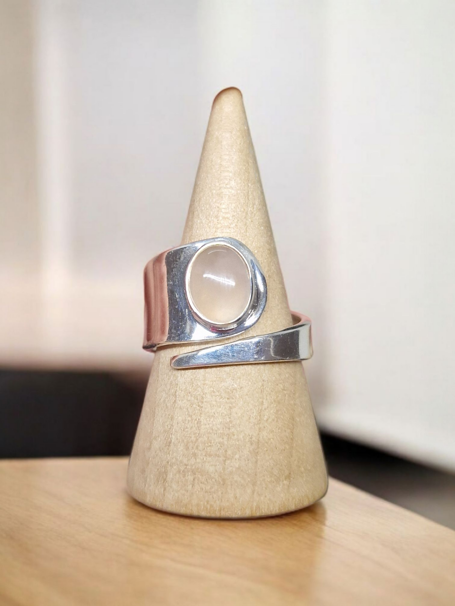 Bague Quartz rose Argent