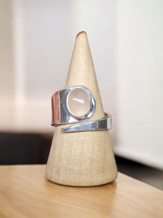 Bague Quartz rose Argent
