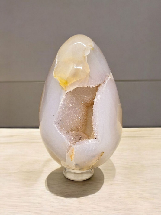 Œuf Agate druzy