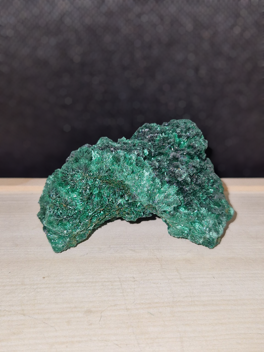 Malachite fibreuse brute
