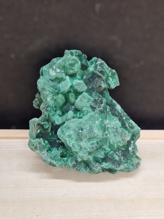 Malachite fibreuse brute