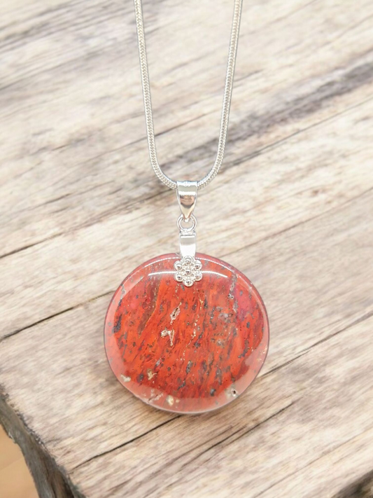 Pendentif Jaspe rouge