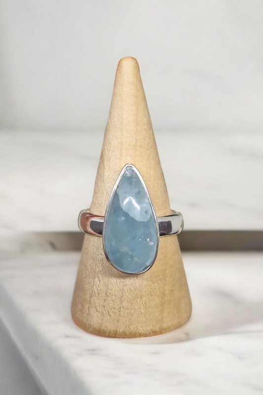 Bague Aigue Marine Argent