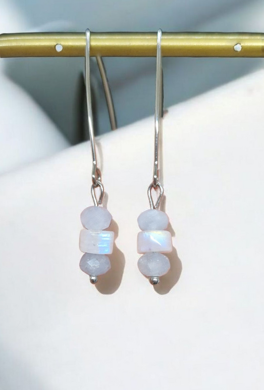 Boucles d’oreilles Aigue Marine & Péristérite