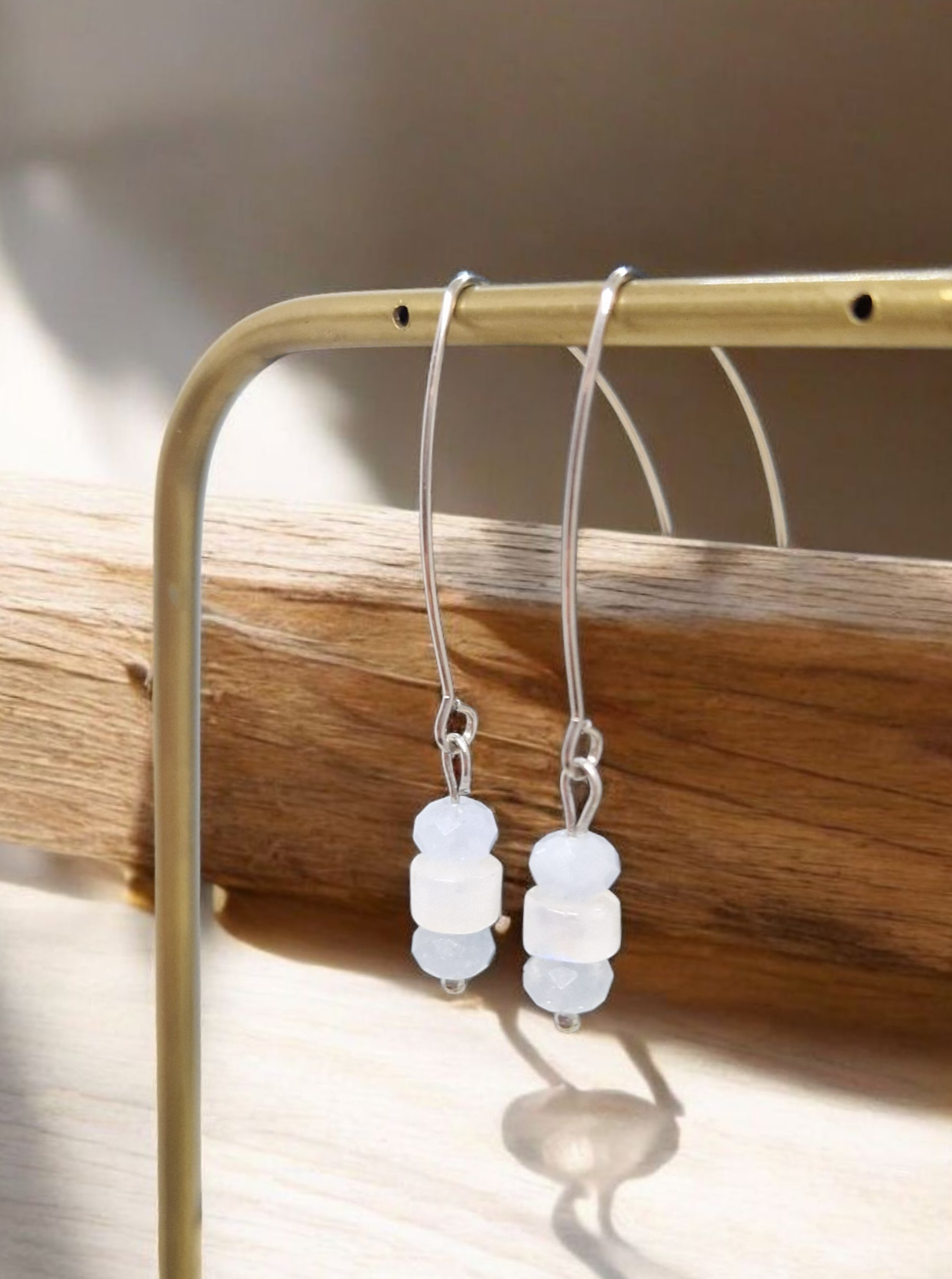 Boucles d’oreilles Aigue Marine & Péristérite