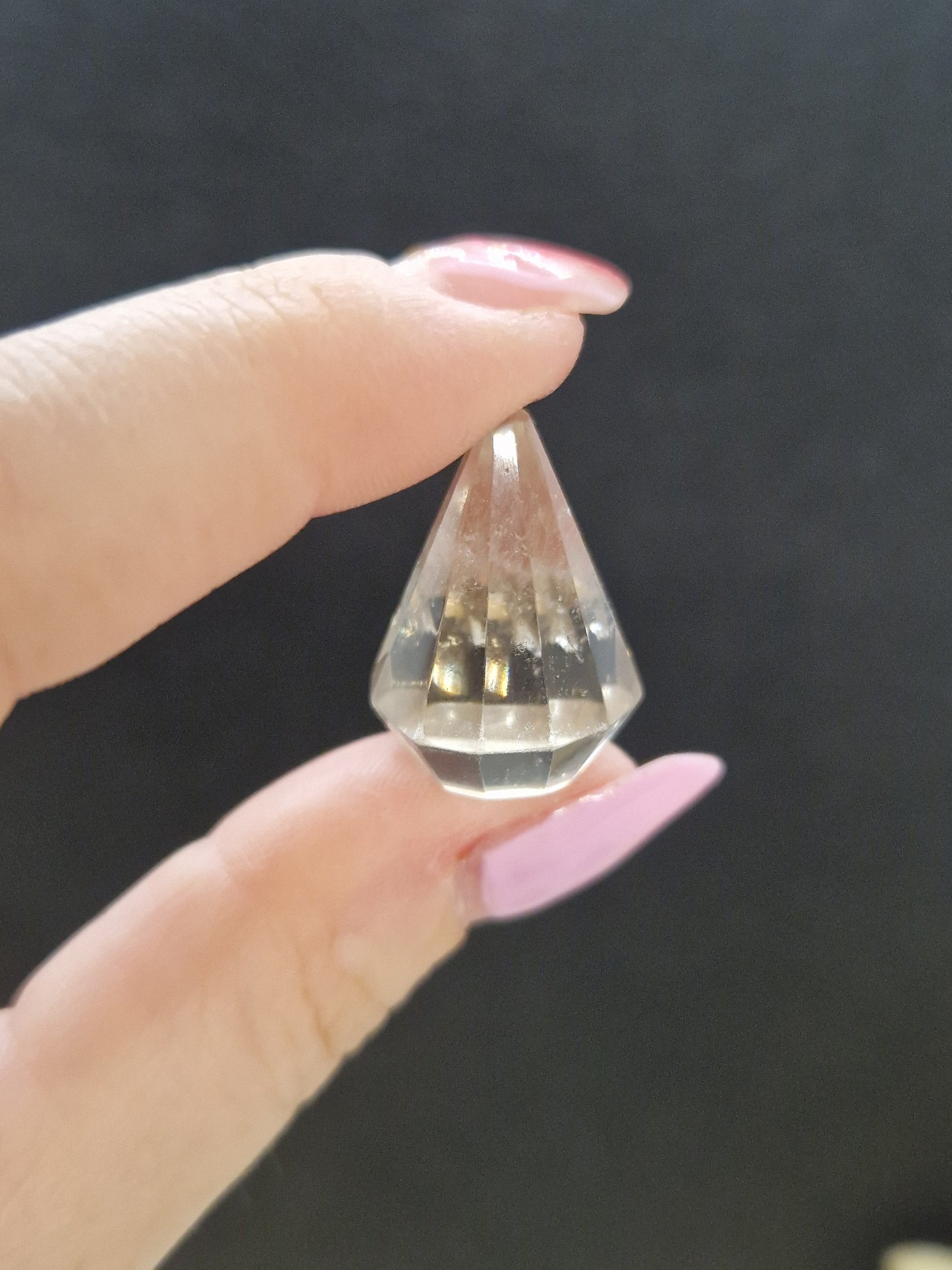 Pointes facettées Quartz fumé