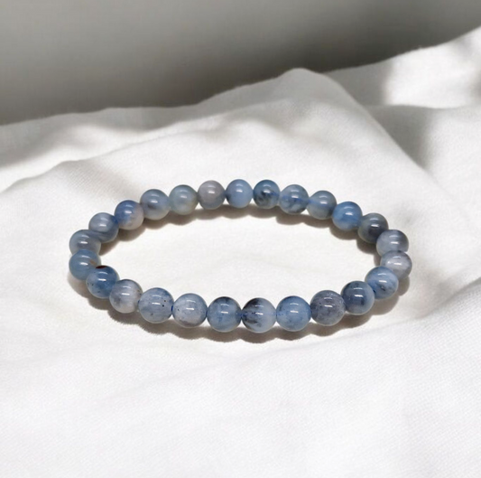 Bracelet Aigue Marine 6-7mm