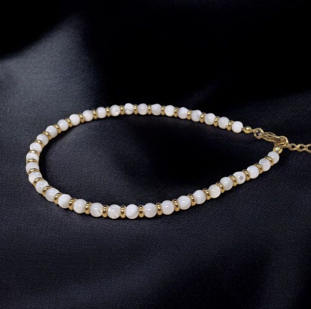 Bracelet de cheville Nacre